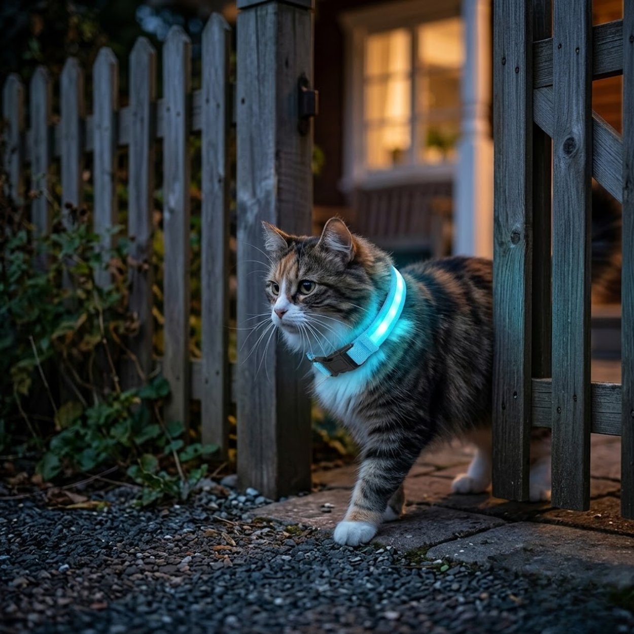 LED Glowing Dog Collar USB Rechargeable Nylon Light Up Pet Safety Harness Adjustable