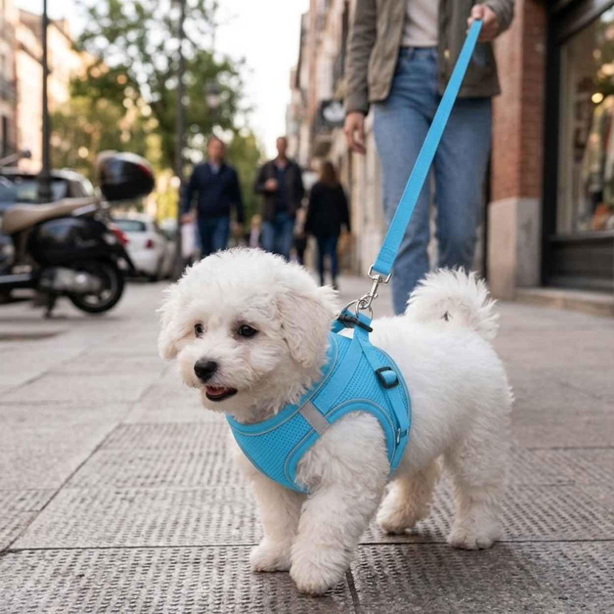 Reflective Dog Harness and Leash Set Breathable Mesh No Pull Vest for Small Pets