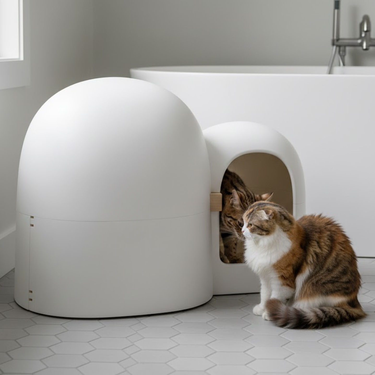 Fully Enclosed Cat Litter Box Anti-odor Cat Toilet Eco-friendly