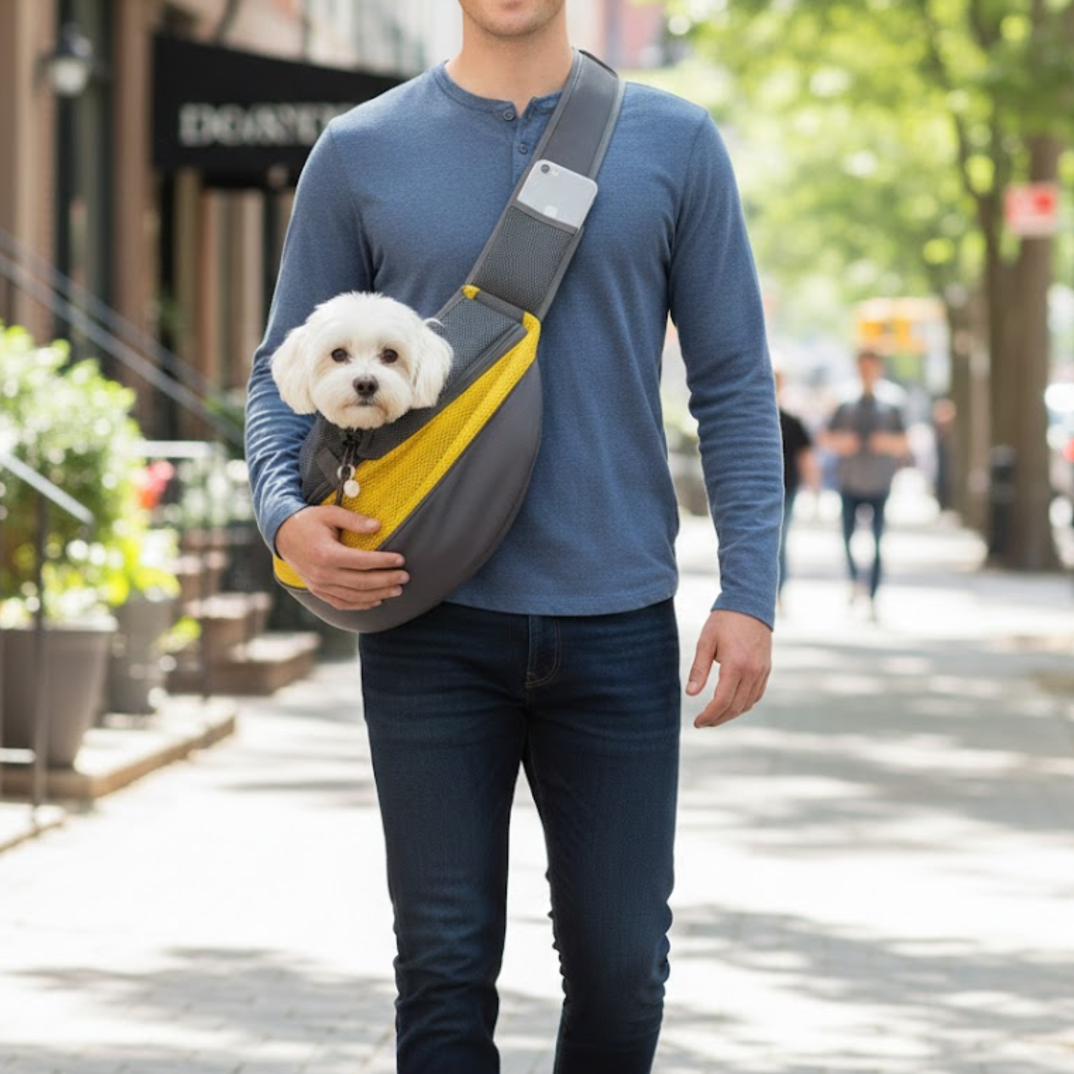 Pet Carrier Sling Breathable Mesh Shoulder Bag for Small and Medium Dogs and Cats