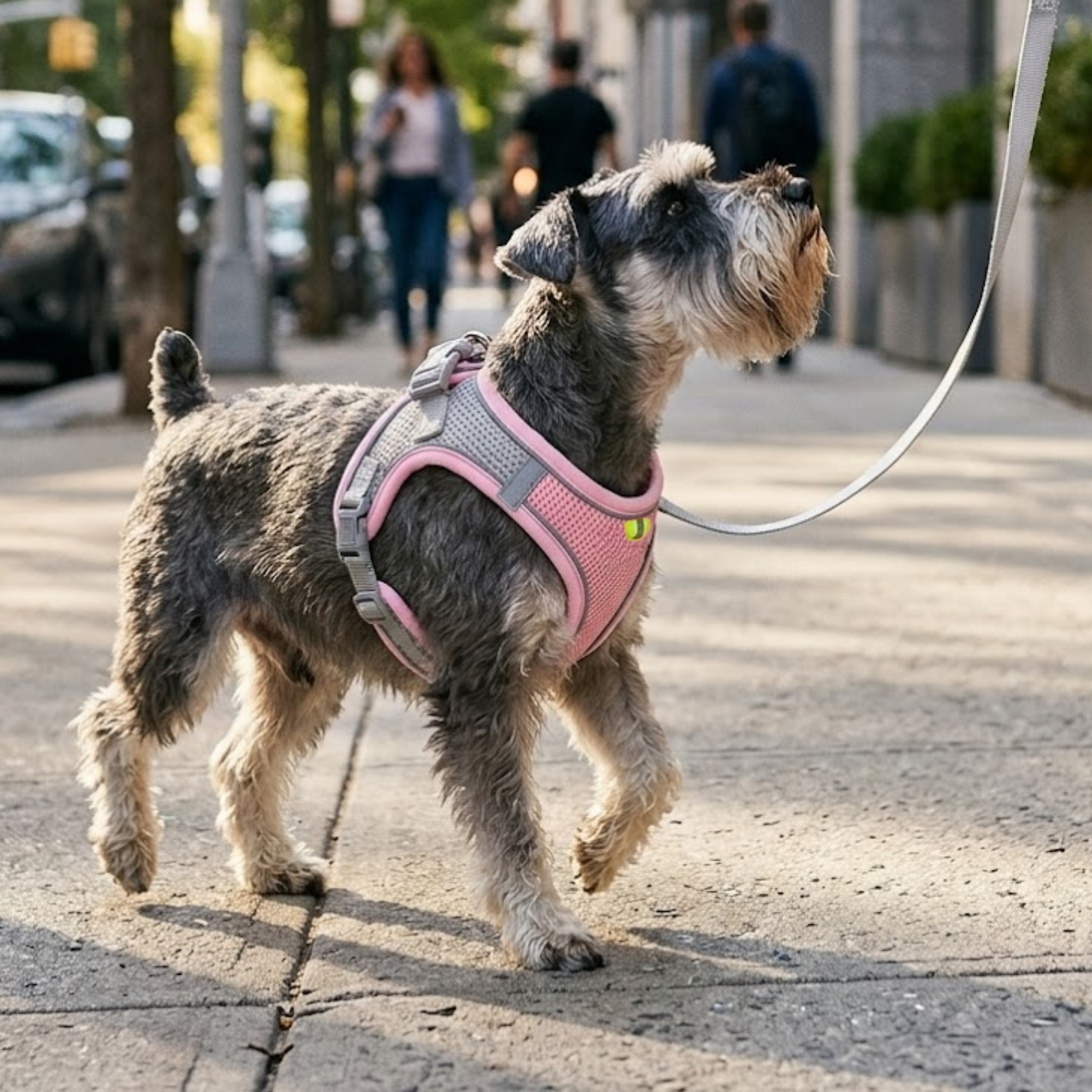 Small Dog Harness and Leash Set Adjustable Breathable Nylon Mesh Puppy Vest