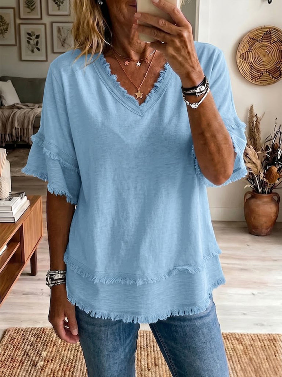 Women's Linen Shirt Short Sleeve