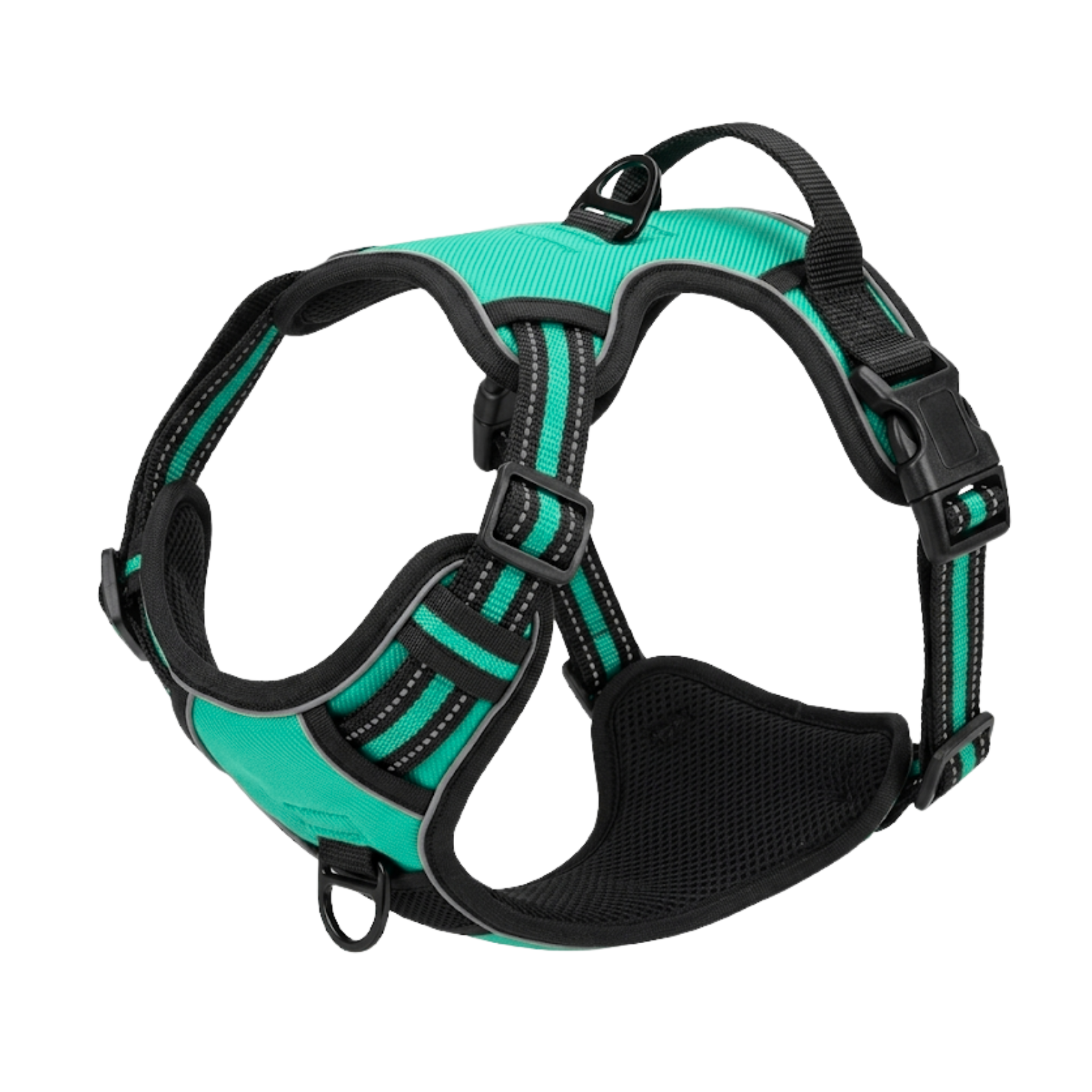 Reflective No-Pull Dog Harness with Control Handle and Adjustable Mesh Vest