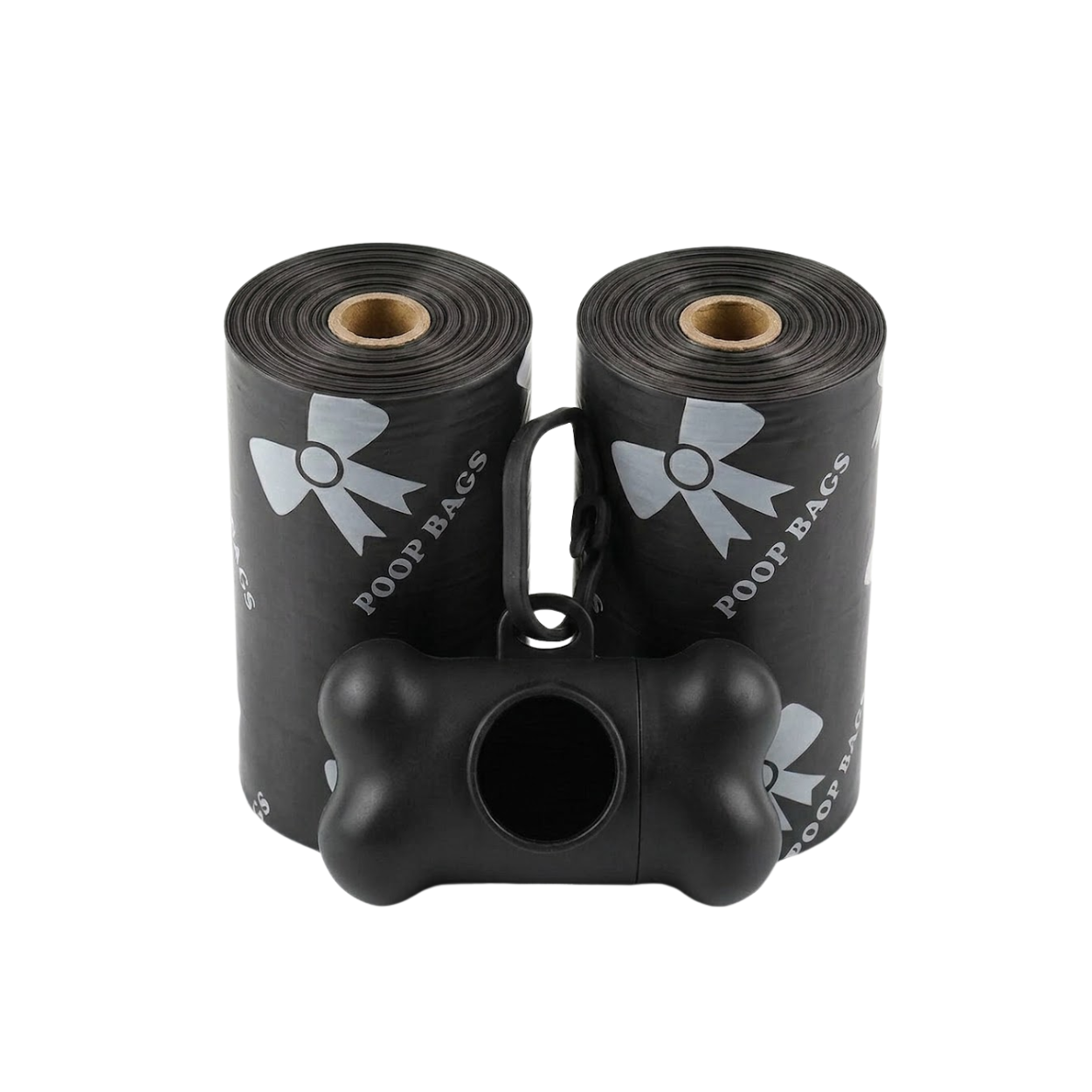 Leak-proof Dog Poop Bags with Bone Dispenser for Pet Waste Cleaning