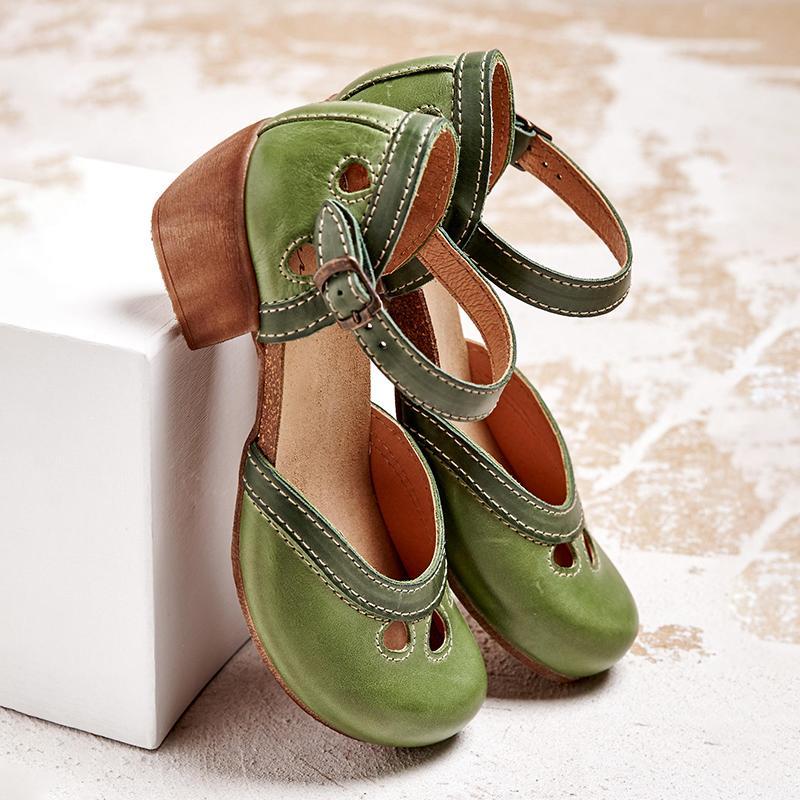 Women's sandals - low heel adjustable strap morning strolls