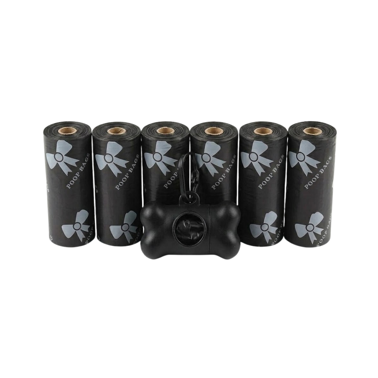 Leak-proof Dog Poop Bags with Bone Dispenser for Pet Waste Cleaning