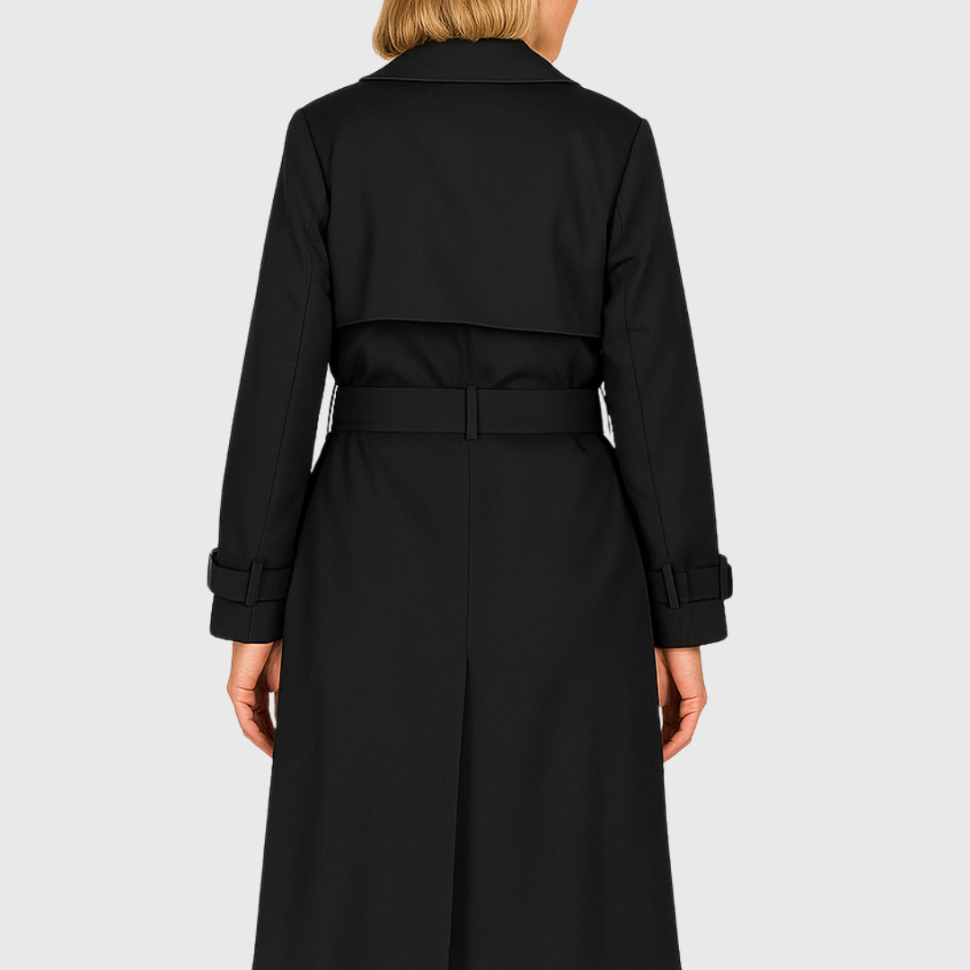 Women's Trenchcoat for Women Belted Double Breasted Outerwear