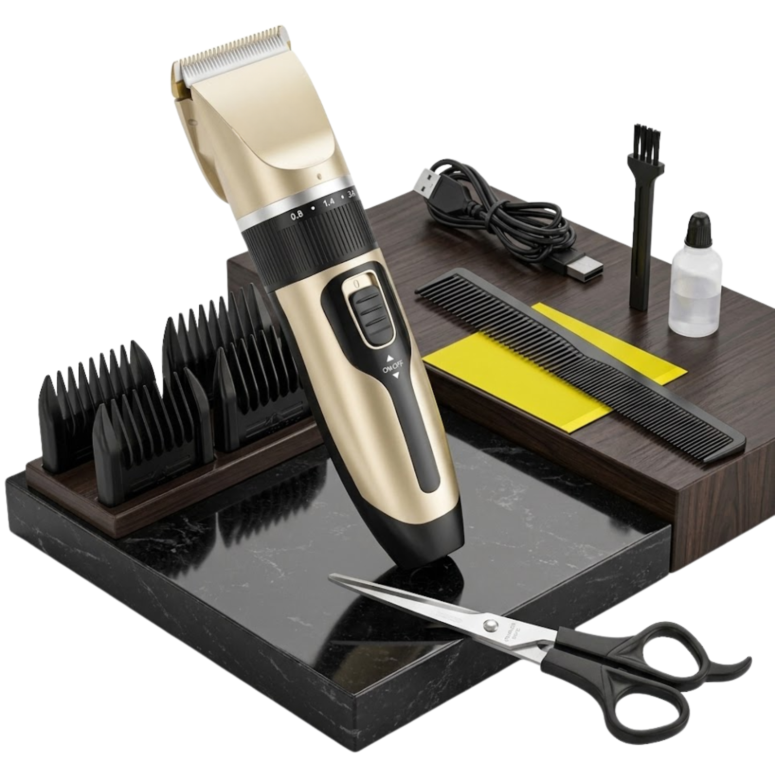 Dog Clippers Cordless Grooming Kit Rechargeable Professional Pet Hair Trimmer Set