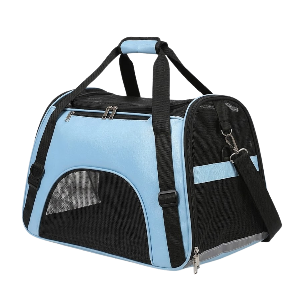 Breathable Mesh Pet Carrier Bag for Cats and Small Dogs with Shoulder Strap