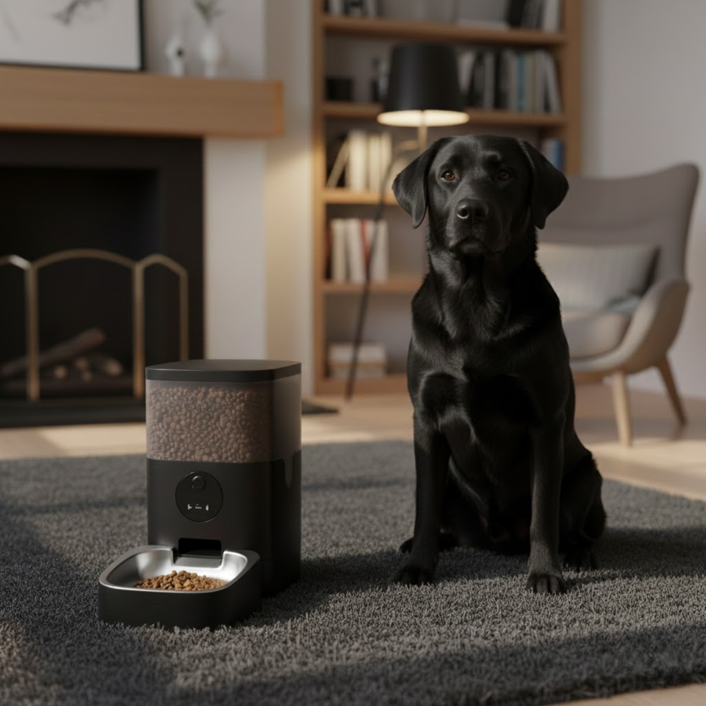 Smart Automatic Pet Feeder with Camera Recorder