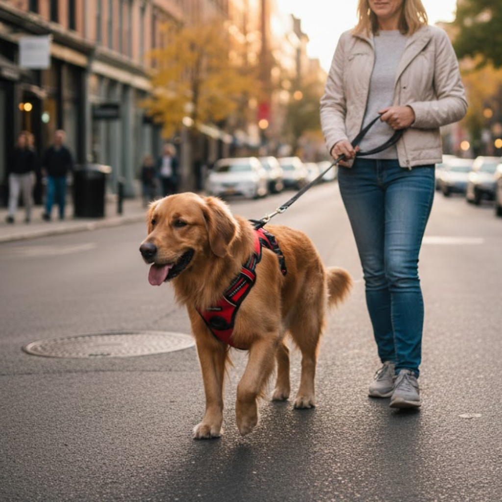 Reflective Dog Harness Vest with Adjustable Buckles and Breathable Mesh