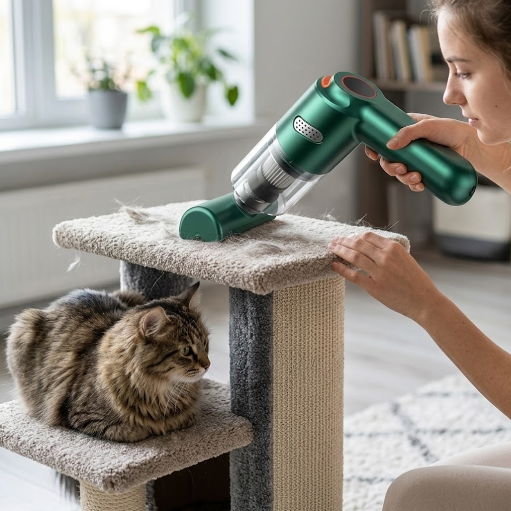 Handheld Cordless Car Vacuum Cleaner 15000Pa Strong Suction Portable Pet Hair Absorber