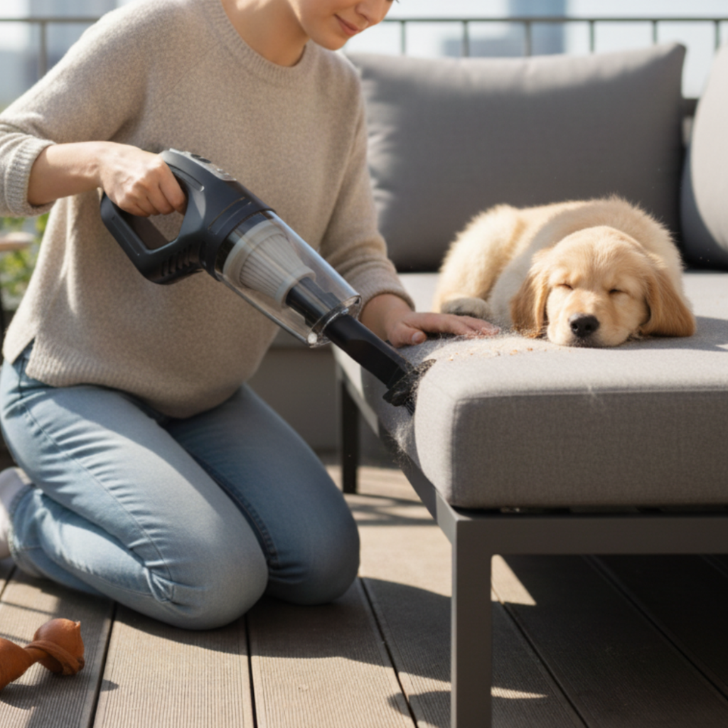 Handheld Cordless Car Vacuum Cleaner 120W High Power Pet Hair Suction Portable Hoover