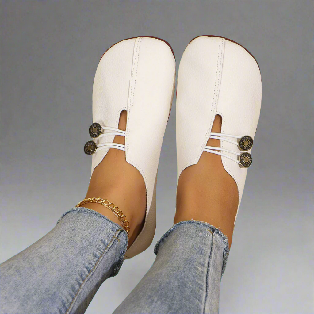 Women's suede moccasins — slip-on loafers for casual daily walking
