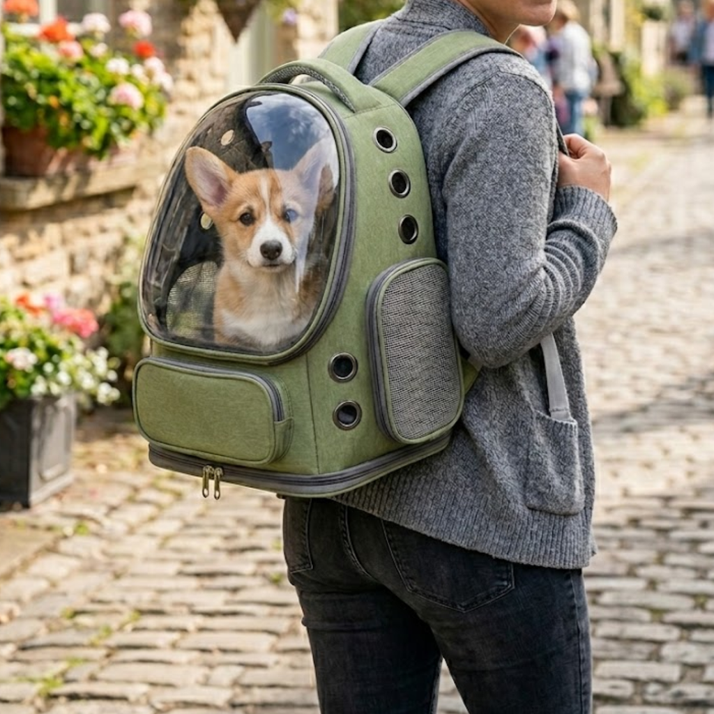 Transparent Pet Cat Carrier Backpack Breathable Outdoor Travel Bag for Small Dogs