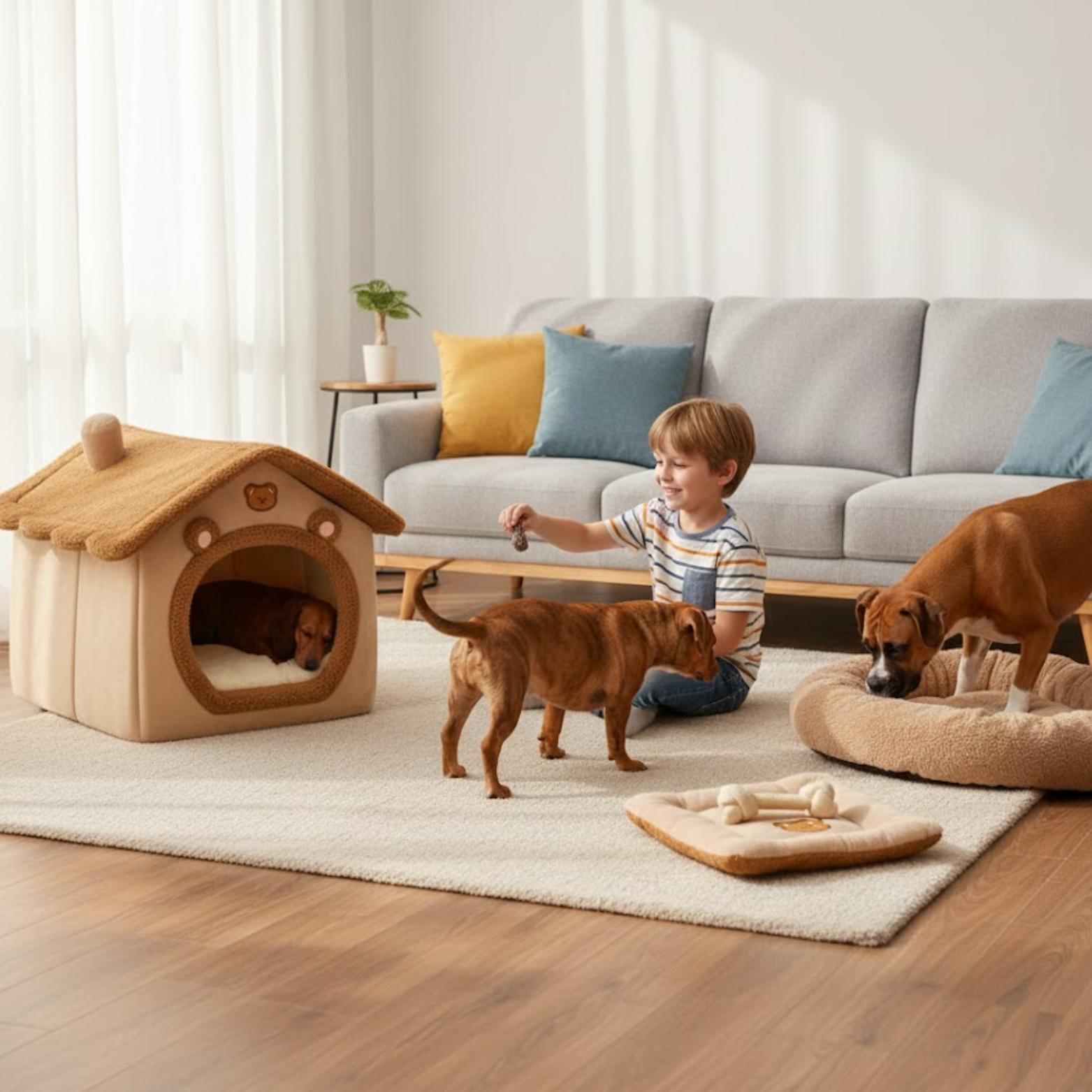 Pet Supplies Bed House Foldable Removable Washable Cat Puppy Cave Sofa