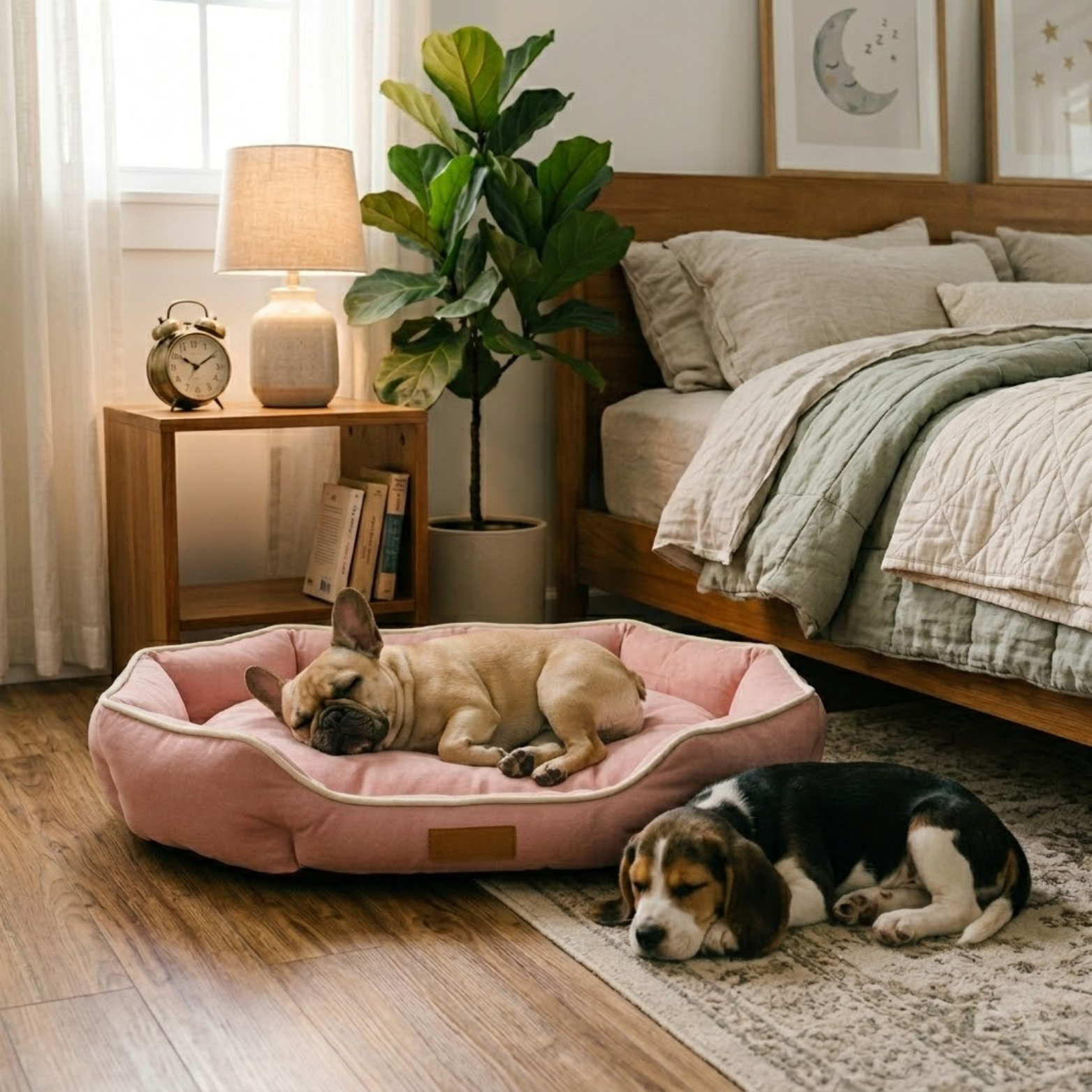 Cotton Dog Bed Breathable Pet Mattress Washable Sleeping Pad for Dogs and Cats