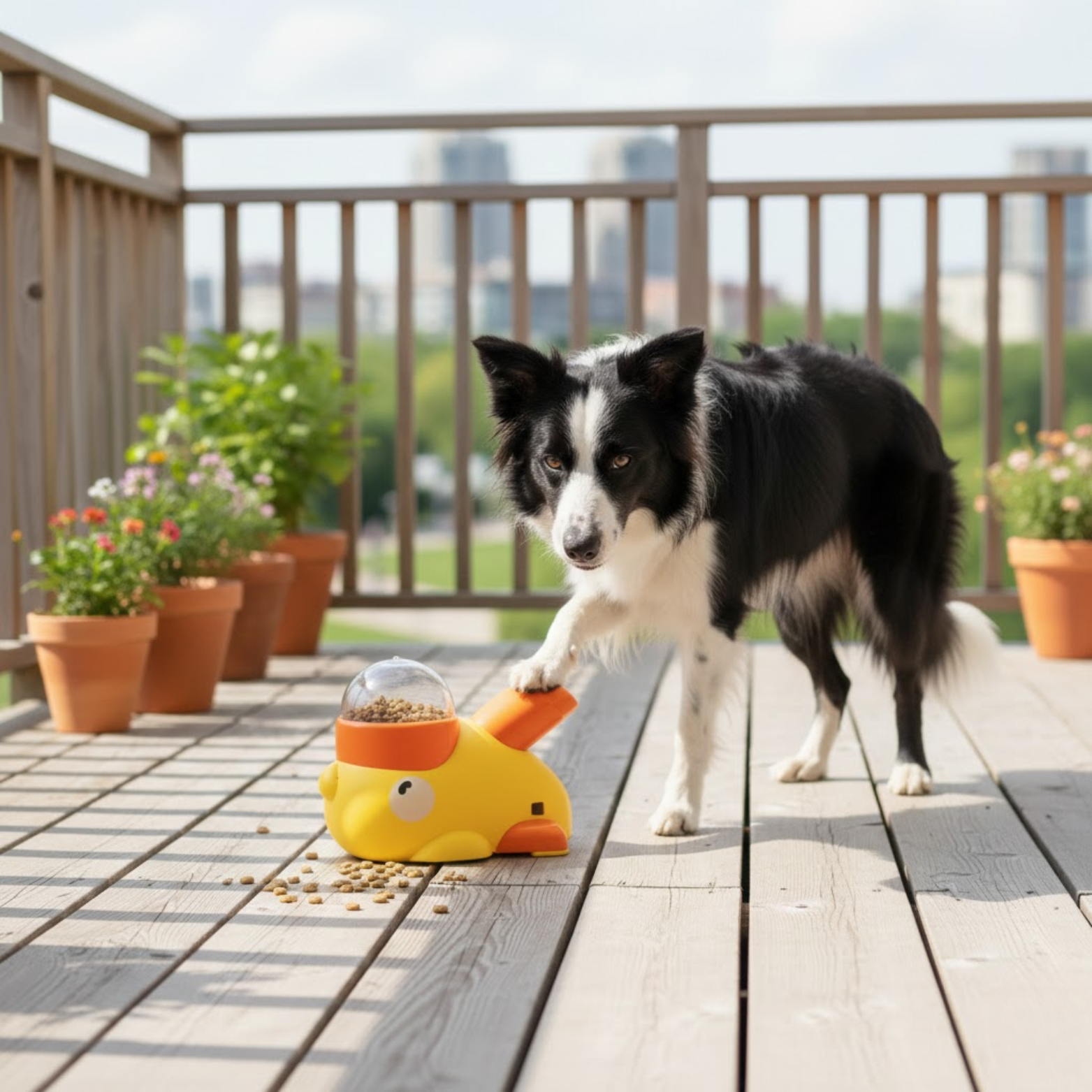 Interactive Slow Feeder Dog Toy Duck Shape Snack Dispenser for Small and Medium Pets