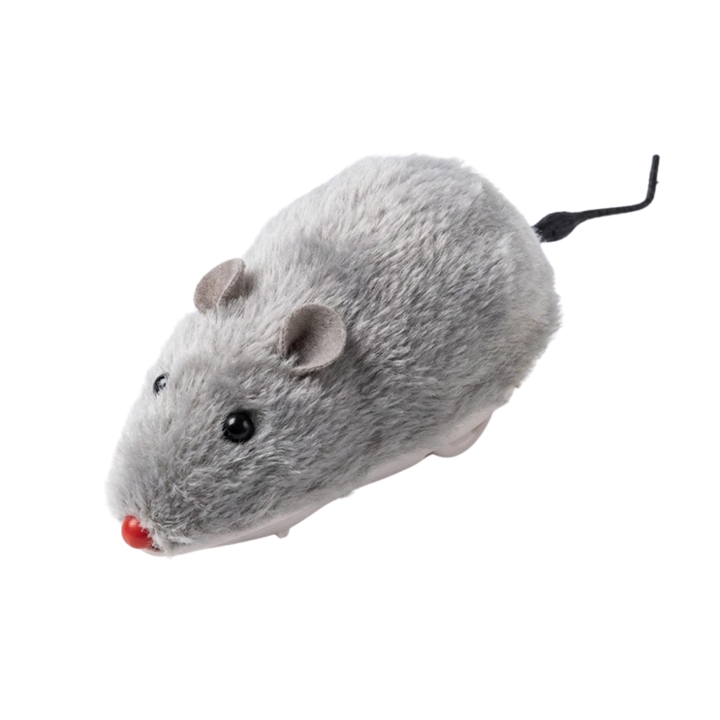 Lifelike Plush Mouse Running Toy for Cats and Dogs Interactive Moving Rat Pet Supply
