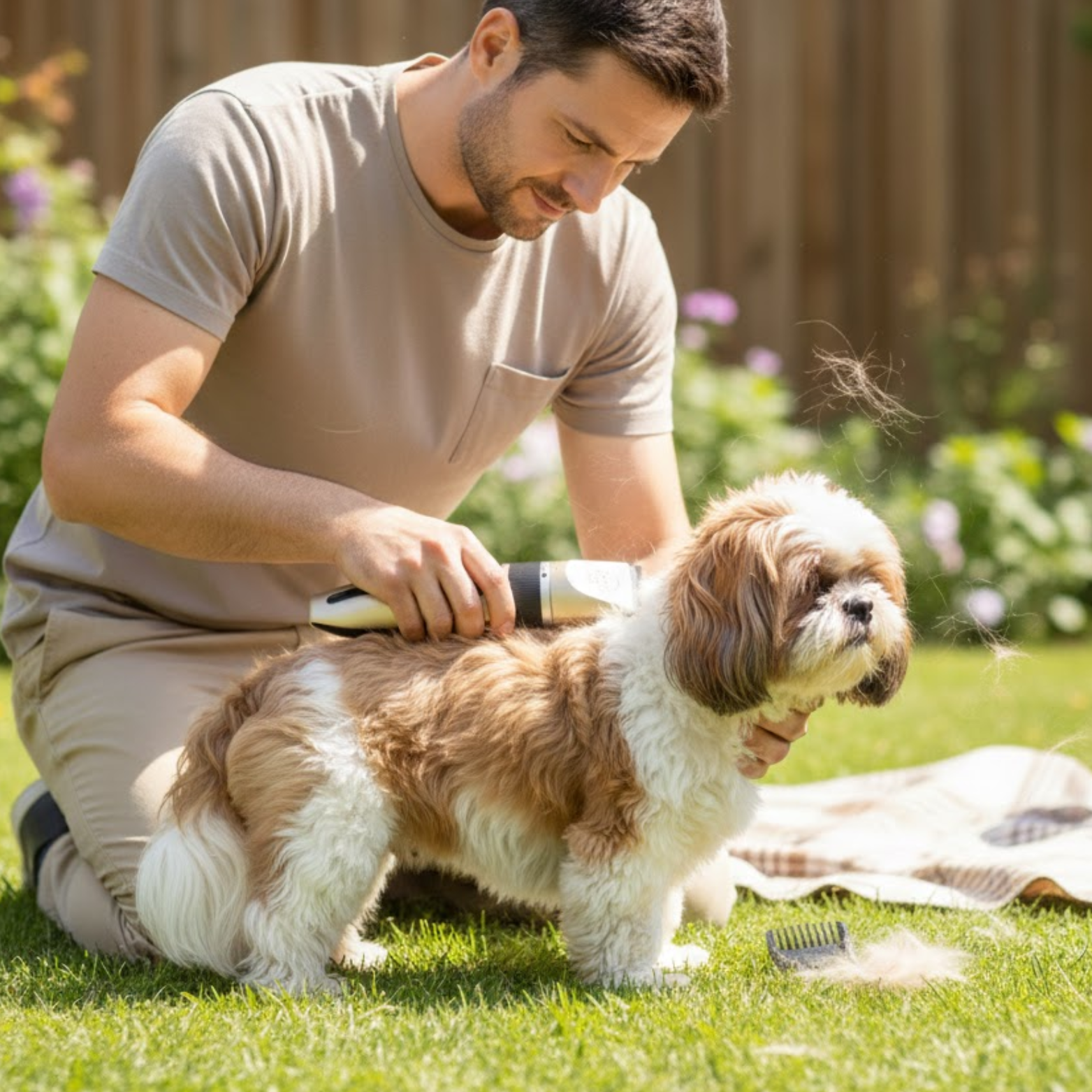 Pet Hair Clipper Professional Rechargeable Trimmer Shaver Set for Dogs and Cats