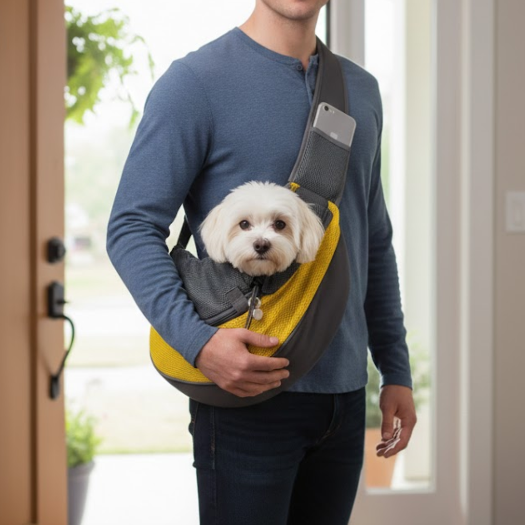 Pet Carrier Sling Breathable Mesh Shoulder Bag for Small and Medium Dogs and Cats