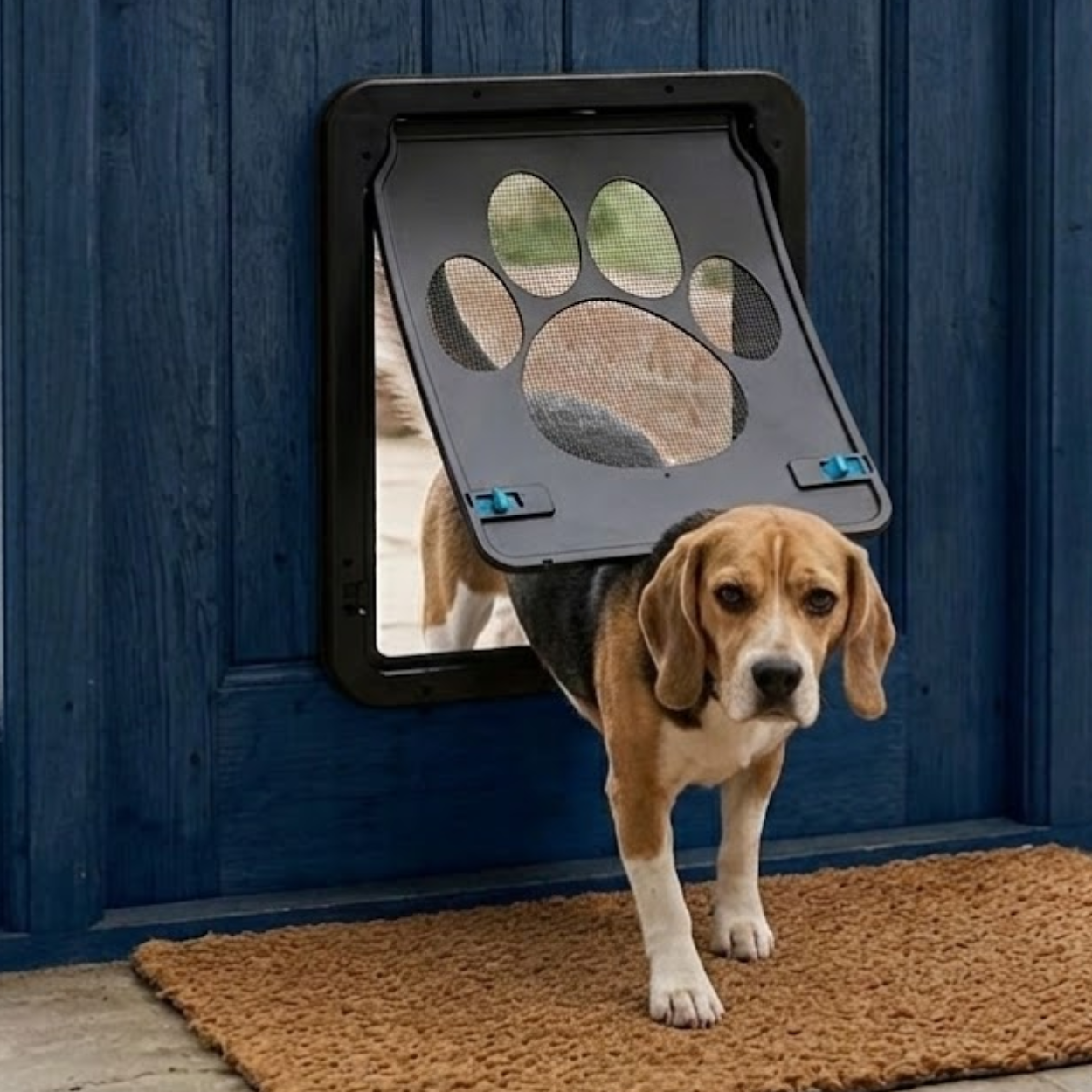 Magnetic Screen Pet Door ABS Plastic Lockable Flap for Dogs and Cats