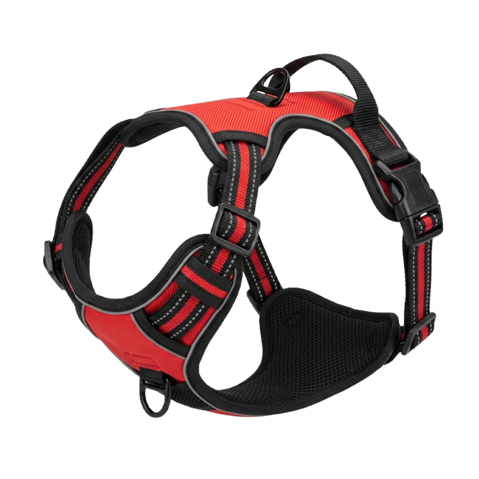 Reflective No-Pull Dog Harness with Control Handle and Adjustable Mesh Vest