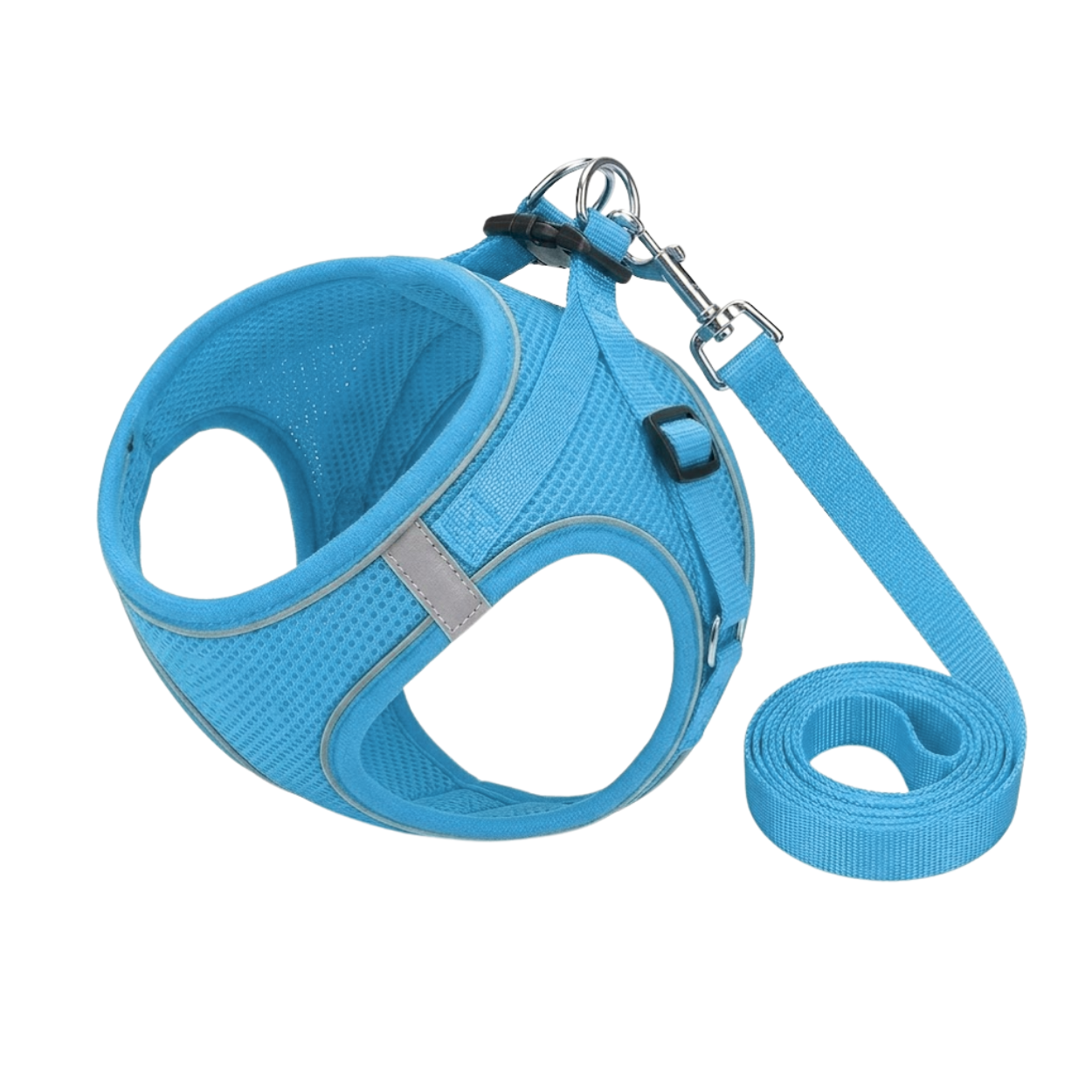 Reflective Dog Harness and Leash Set Breathable Mesh No Pull Vest for Small Pets