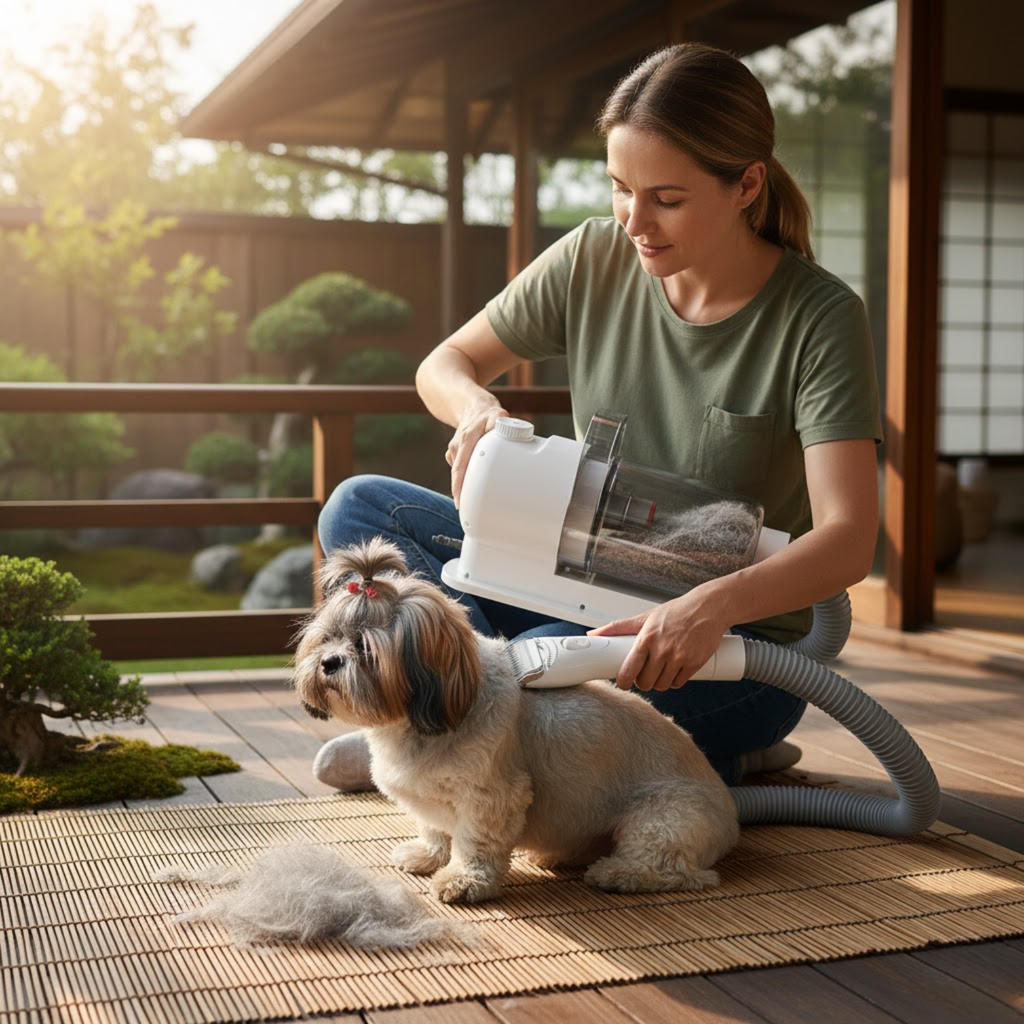 Pet Multi-functional Hair Trimmer Dog Vacuum Set All-in-one