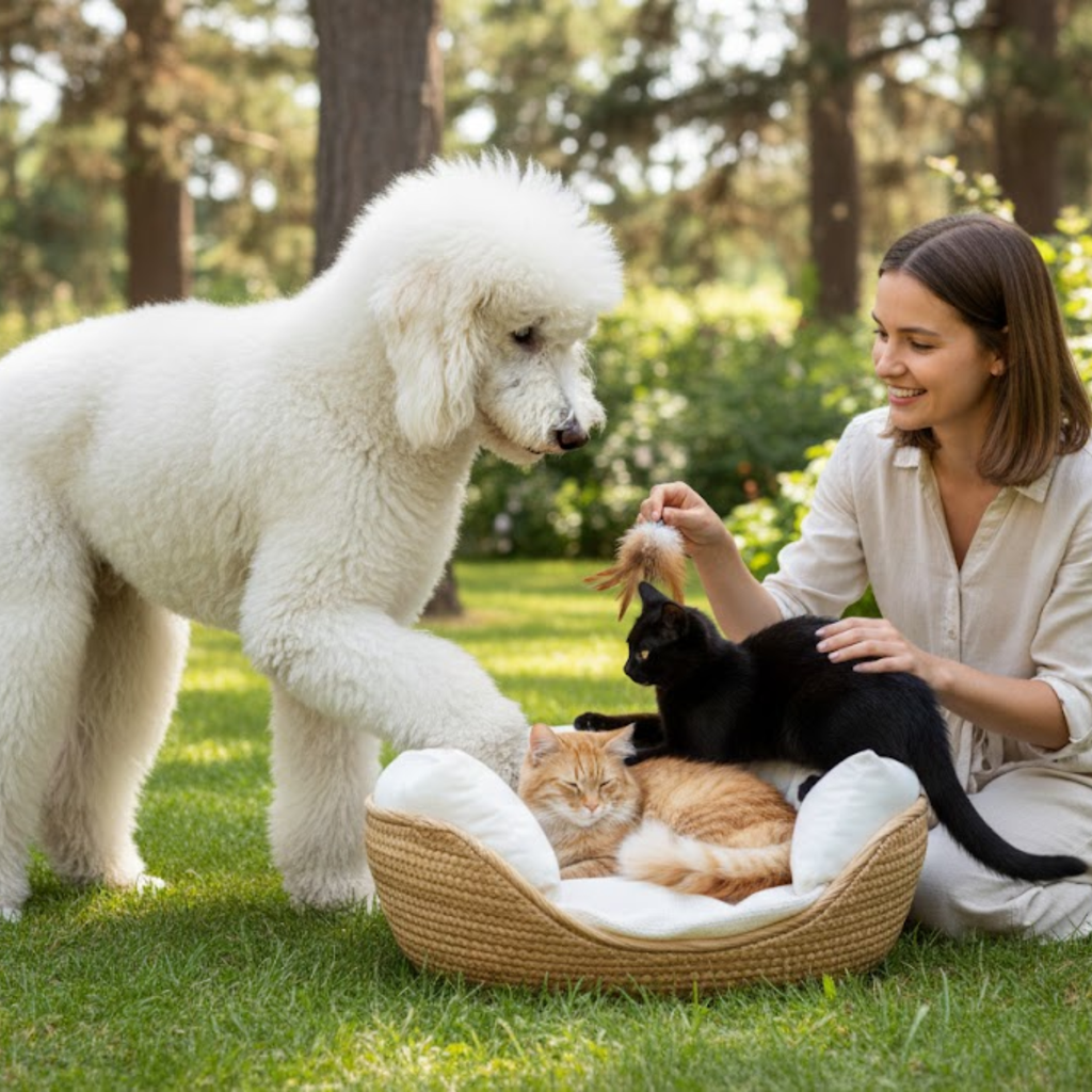 Pet Bed Soft Cat Kennel Dog Beds Sofa Bamboo Weaving