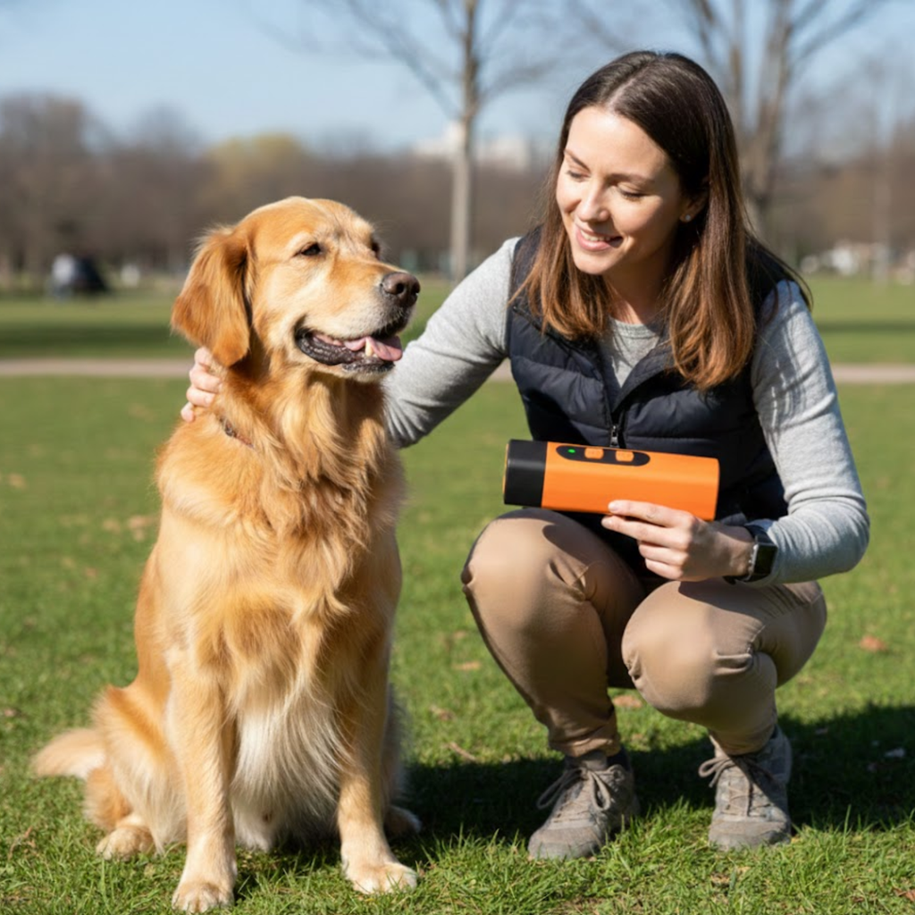 Pet Training Control Device Rechargeable Ultrasonic Dog Barkin