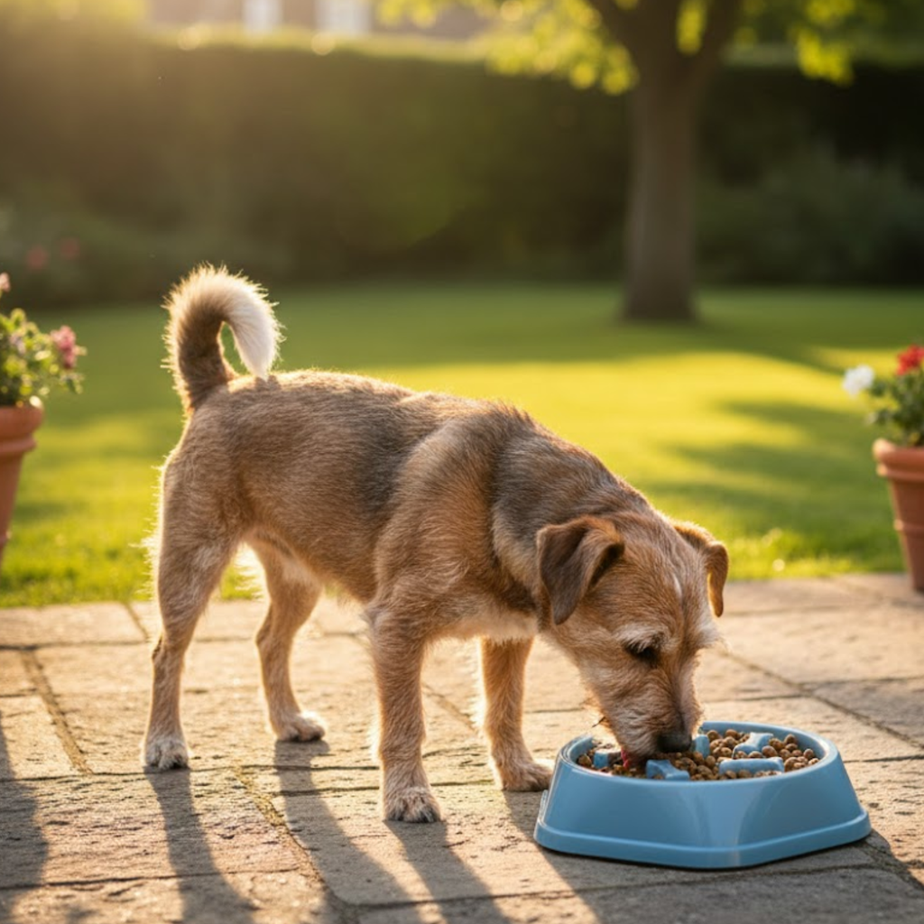 Anti-Gulping Dog Slow Feeder Bowl Non-Slip Plastic Maze Puzzle for Cats and Puppies