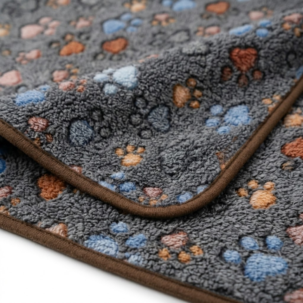 Soft Flannel Pet Blanket Breathable Coral Fleece Sleeping Mat for Dogs and Cats