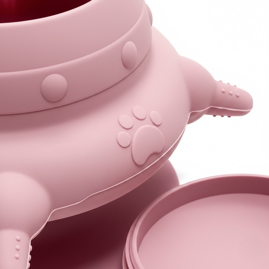 Silicone Puppy Feeding Station Multifunctional Pet Milk Feeder for Kittens and Dogs