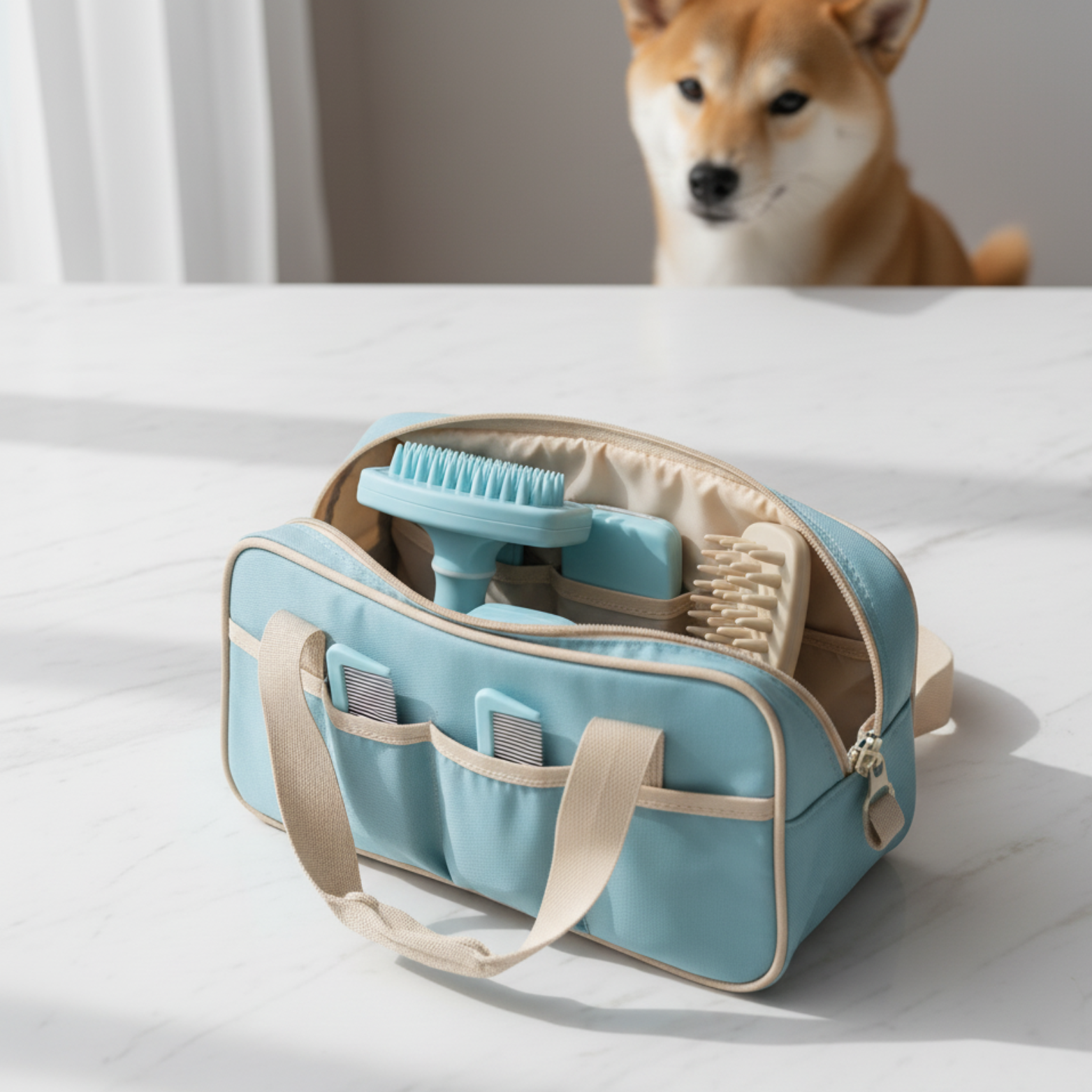 8 in 1 pet grooming comb set for dogs and cats