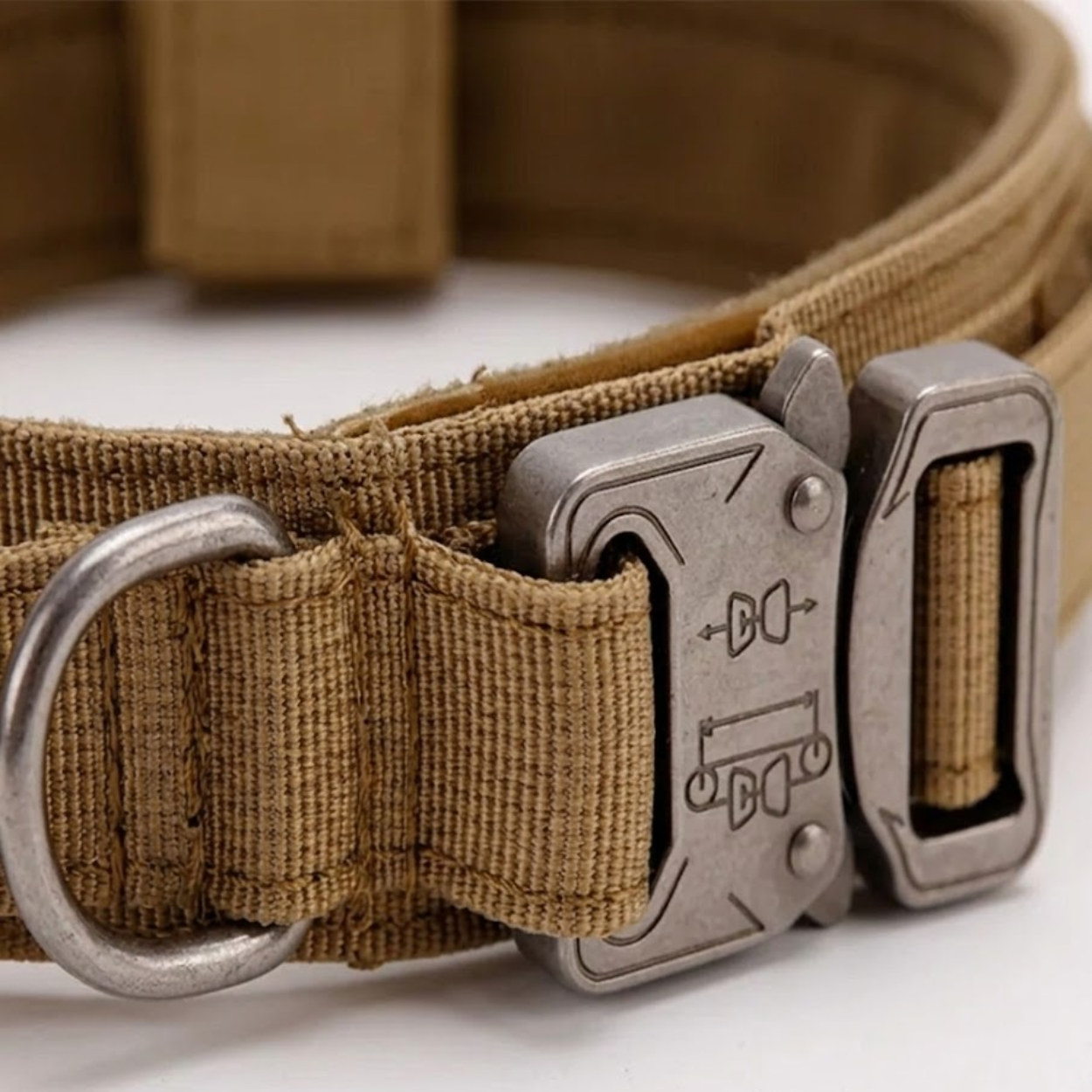 Dog Training Collar Durable Nylon Adjustable Neck Belt with Quick Release Buckle