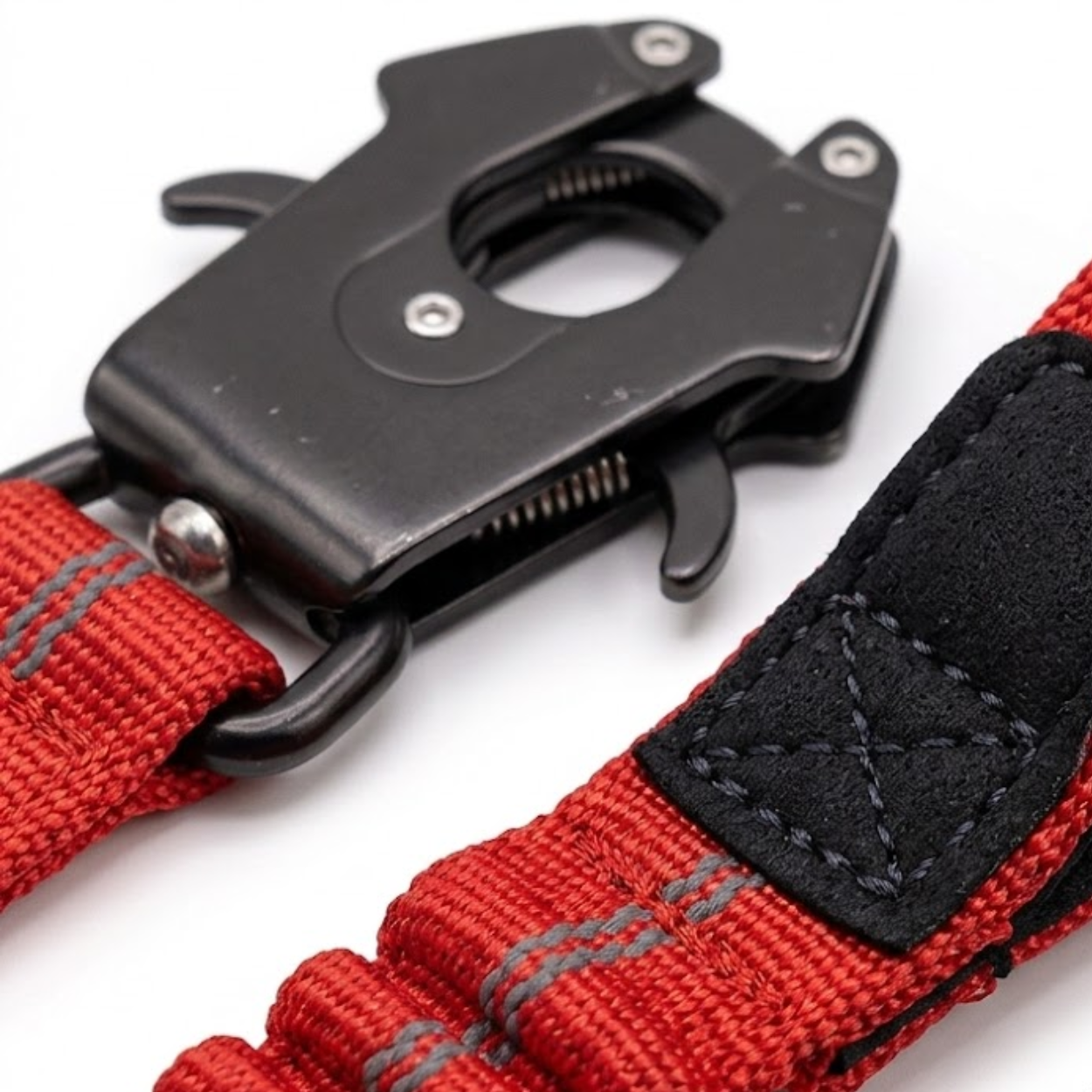 Tactical Bungee Dog Leash with Shock Absorbing Lead and Dual Padded Control Handles