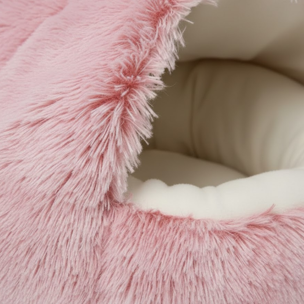 Warm Soft Plush Pet Bed with Cover Sleeping Cave