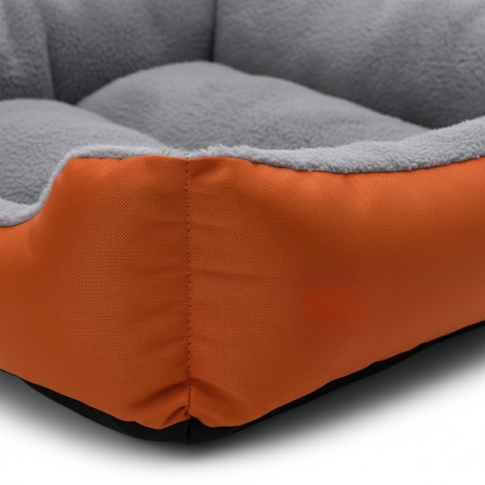 Plush Coral Fleece Dog Bed with Non-Slip Base and Breathable Sleeping Mat