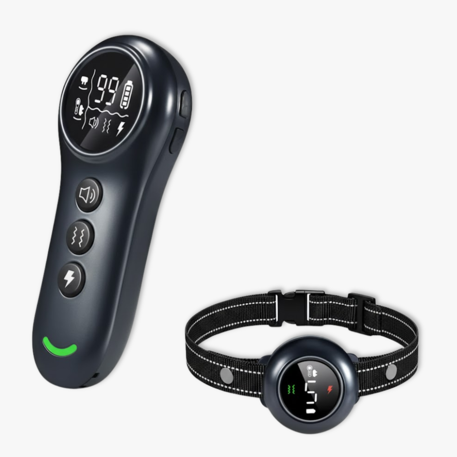 2 In 1 Remote Dog Training Collar Auto Anti Bark