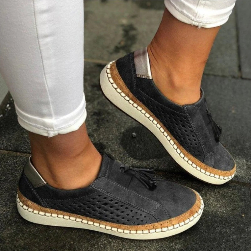Women’s slip on sneakers — ventilated knit mesh | casual daily wear