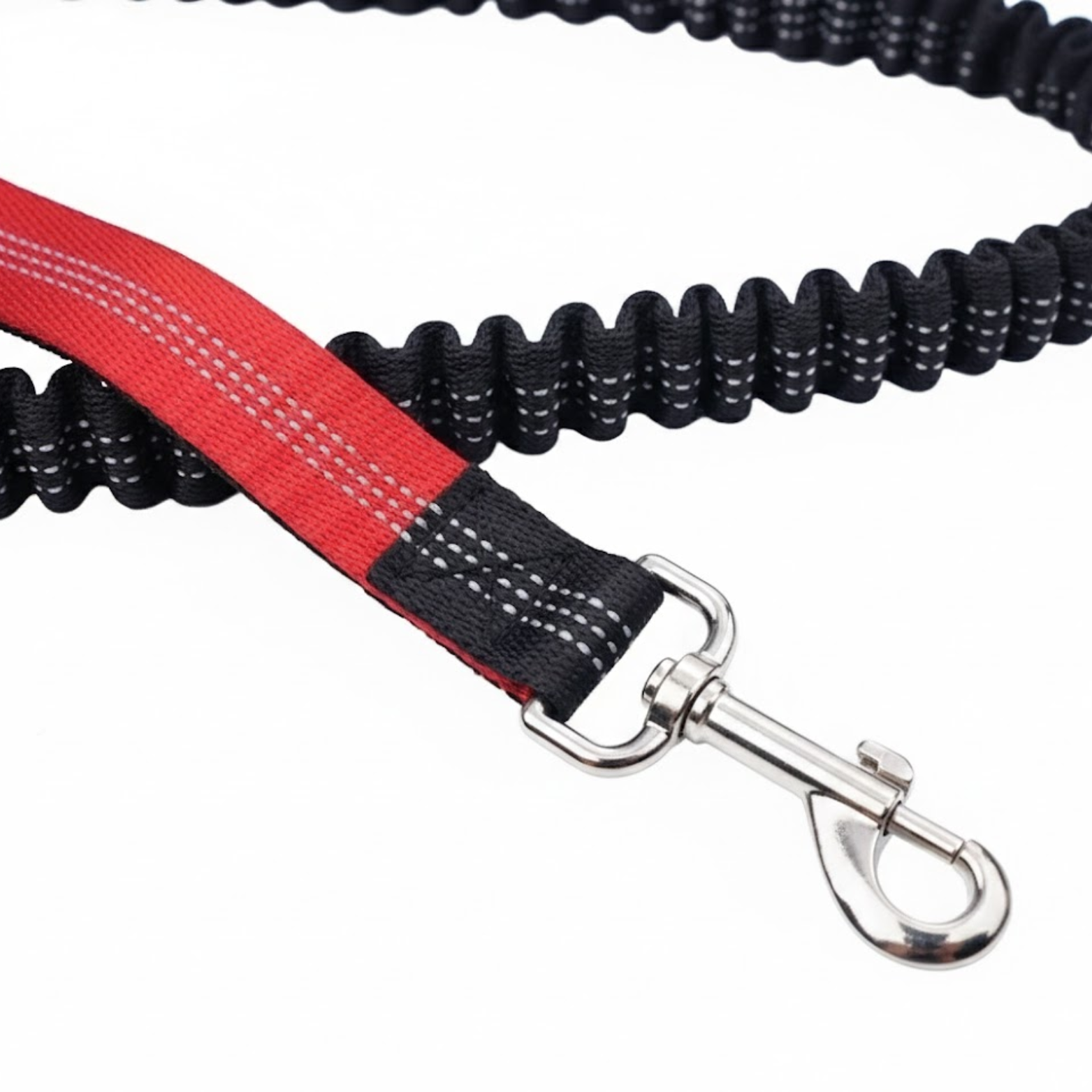 Hands Free Dog Leash for Running Elastic Nylon Bungee Leash with Waist Belt