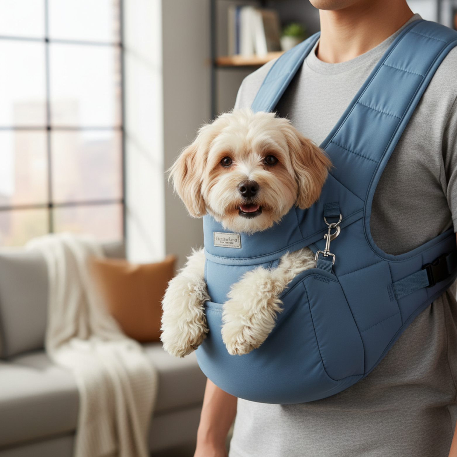 Extra large pet carrier chest backpack for outdoor travel