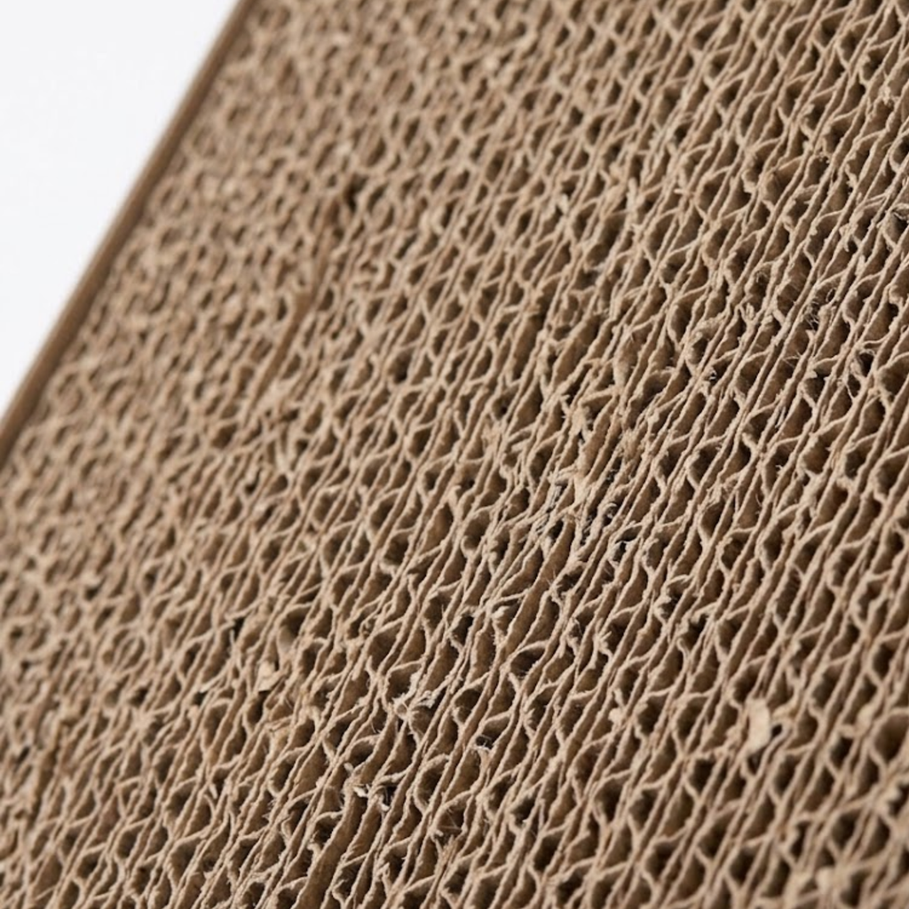 Triangular Cat Scratcher Cardboard with Rotating Balls for Indoor Kittens