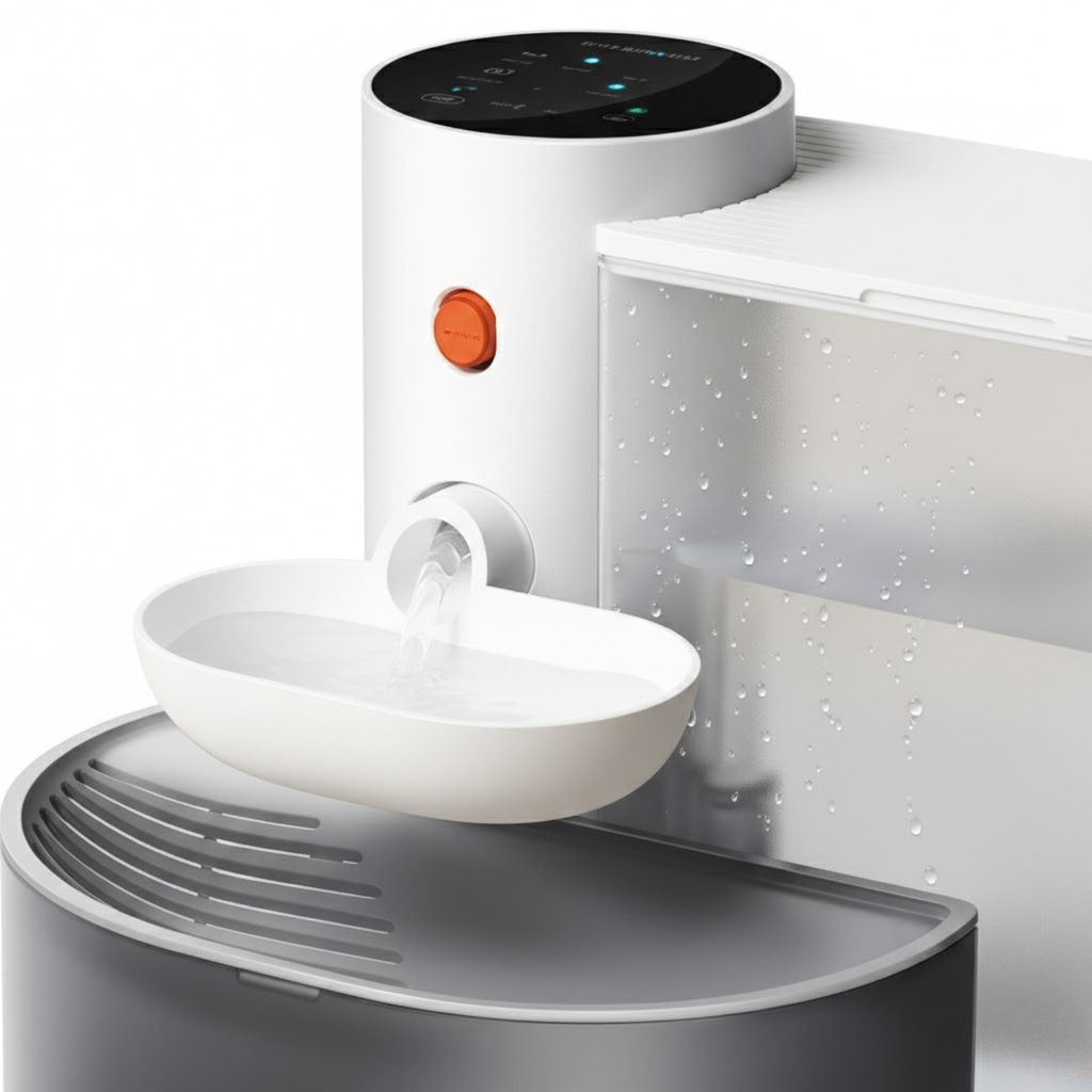 Automatic Pet Water Fountain with LCD Display and USB Rechargeable Battery