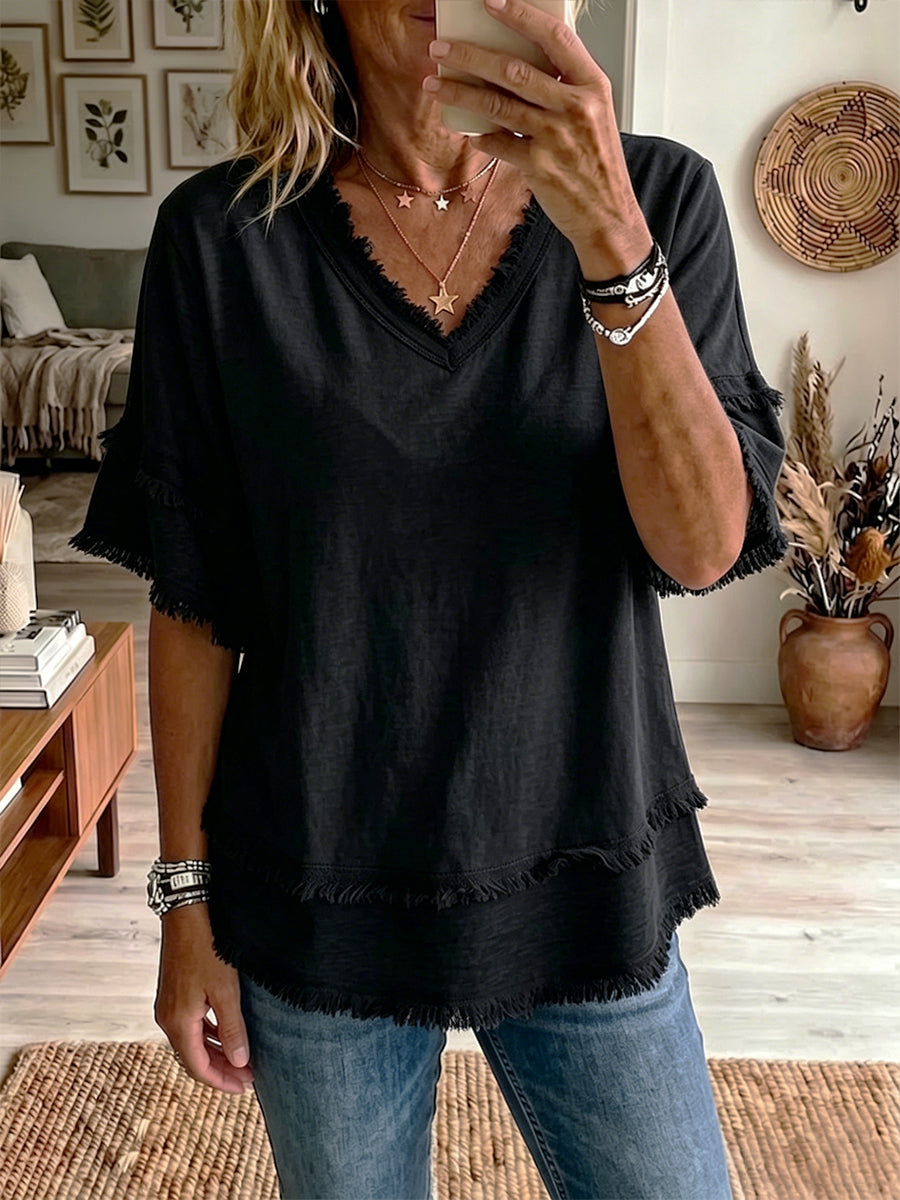Women's Linen Shirt Short Sleeve