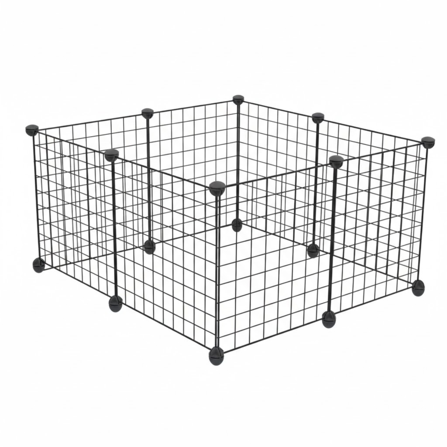Metal Wire Dog Playpen Modular Indoor Pet Fence Panels with Door