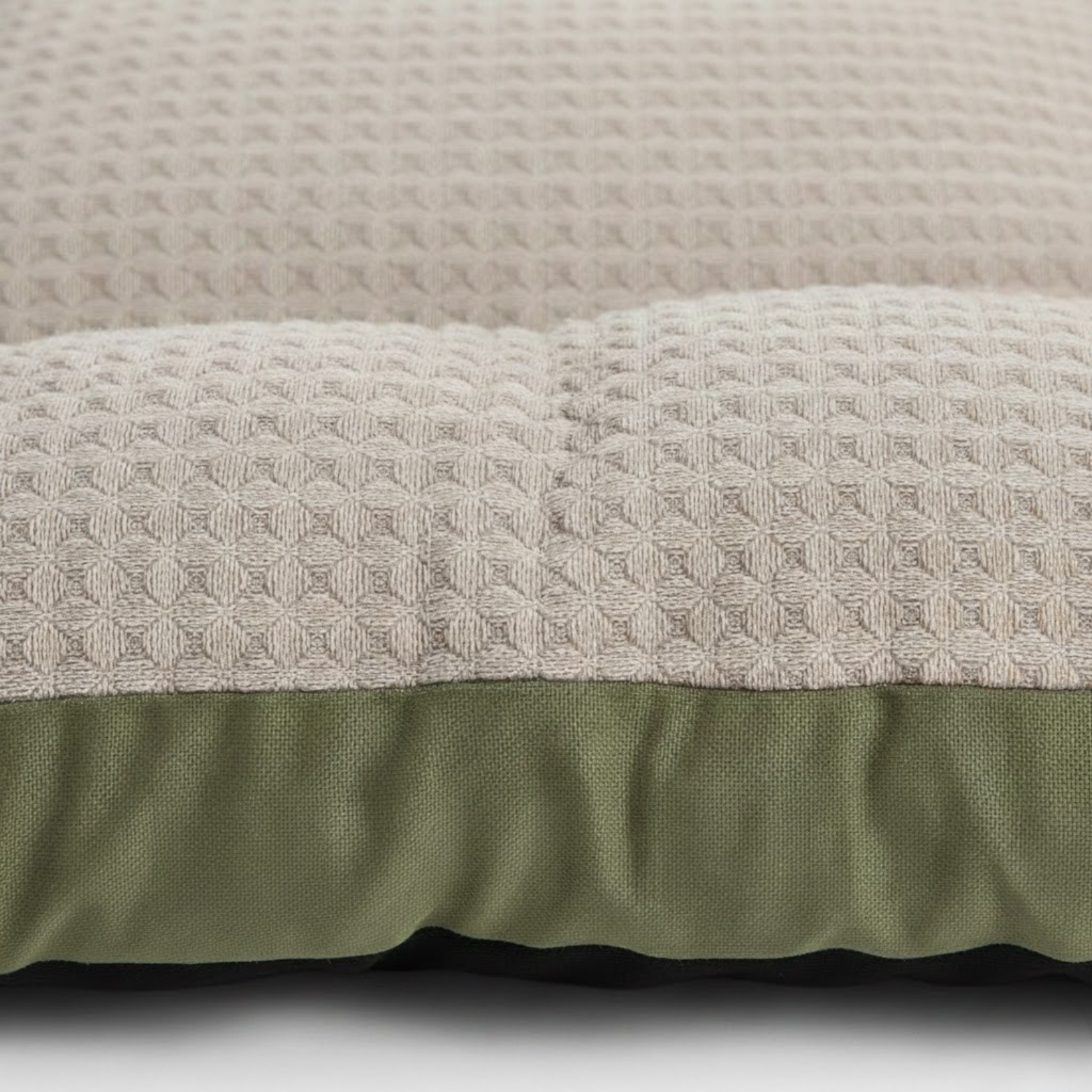 Washable Flannel Pet Bed Cushion with Detachable Soft Fleece Cover for Dogs and Cats