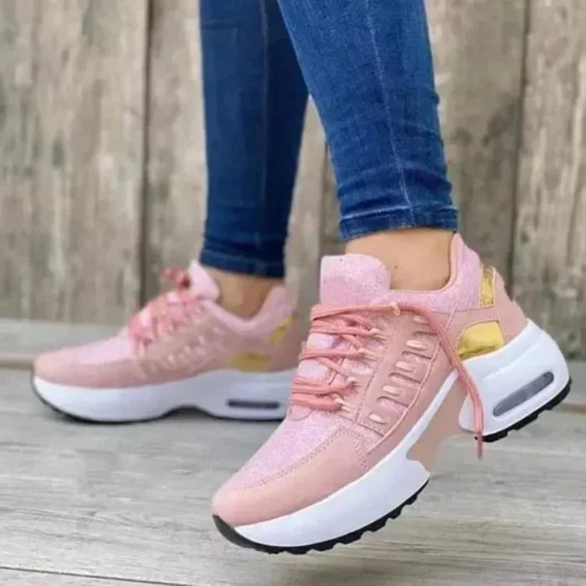 Walking shoes with cushioned insoles — slip-on style for daily comfort