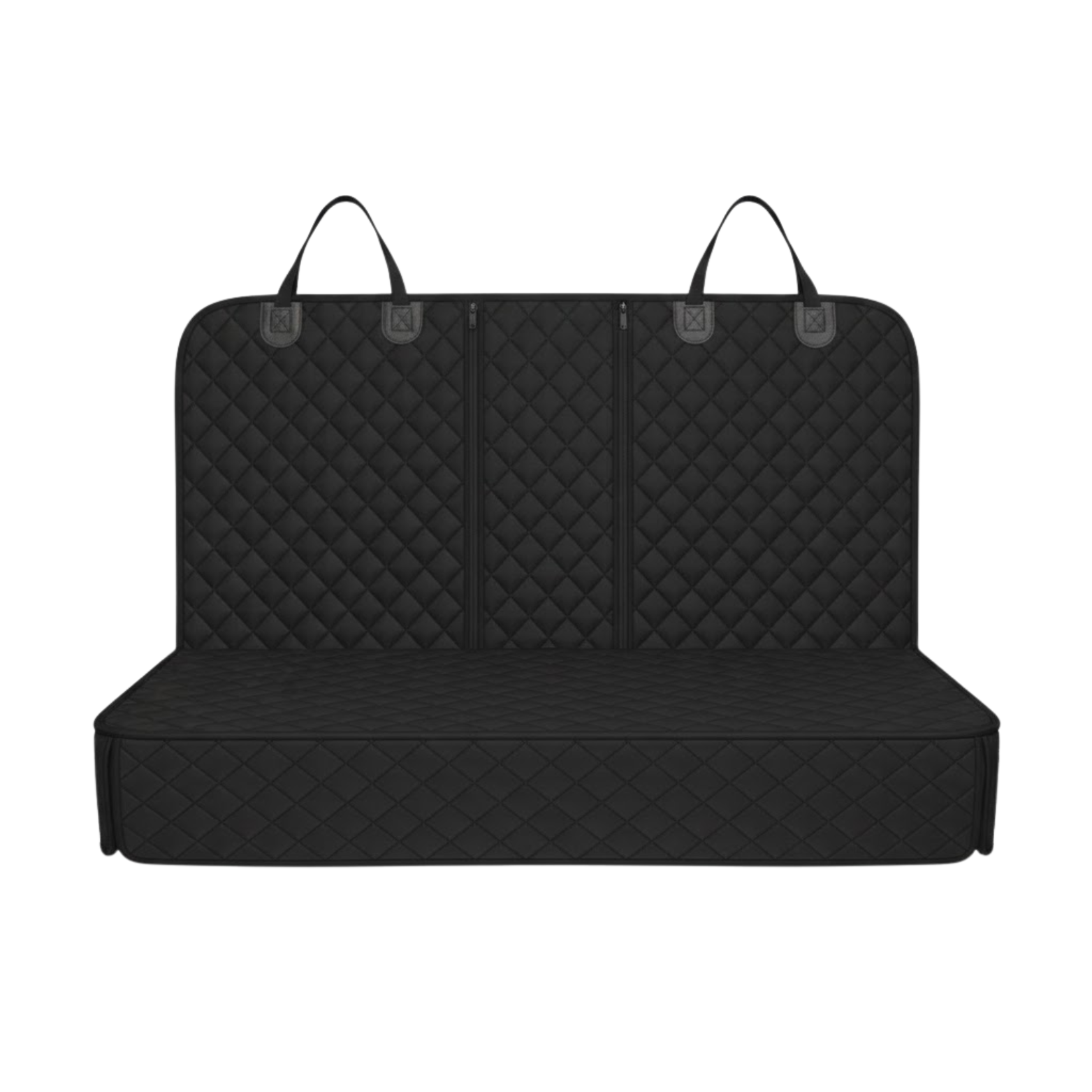 Waterproof Dog Car Seat Protector with Middle Armrest Access and Quilted Padding
